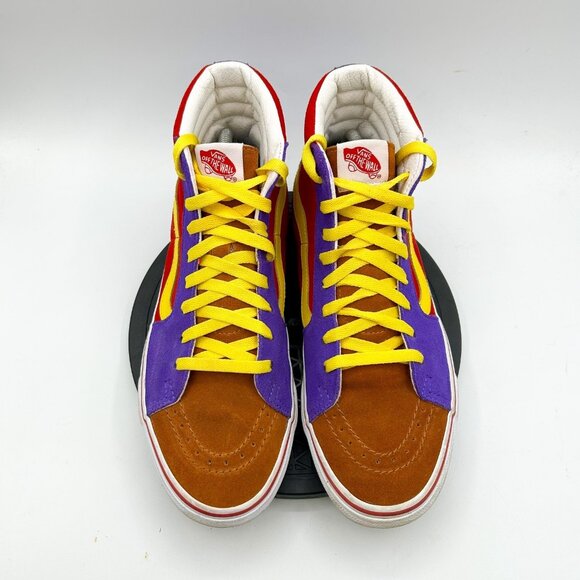 Vans Sk8-Hi Pro Sunshine Multi/True white Suede Skate Shoes Mens 9 womens 10.5 - Picture 10 of 10